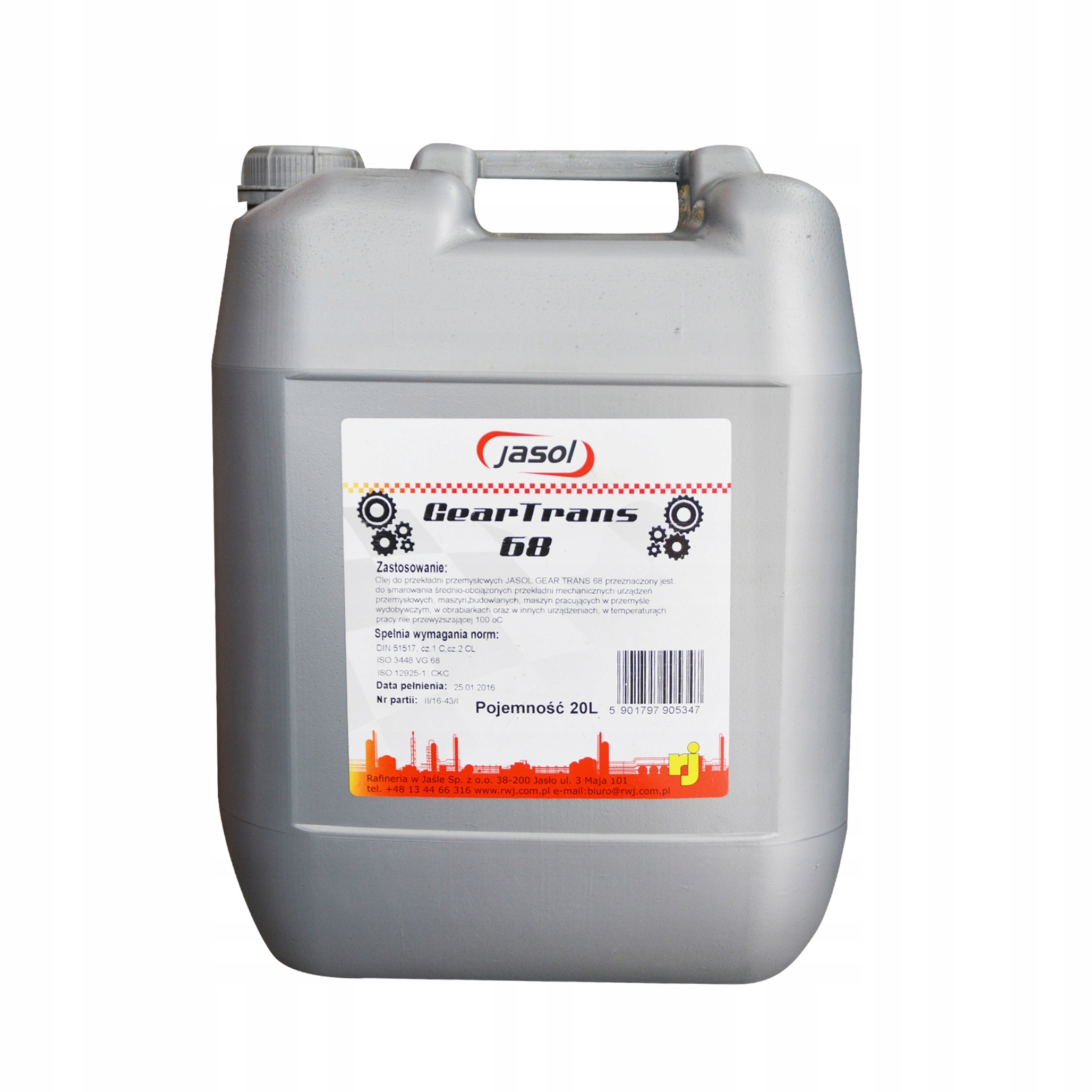 

Olej Przekładniowy Transol 68 20 L