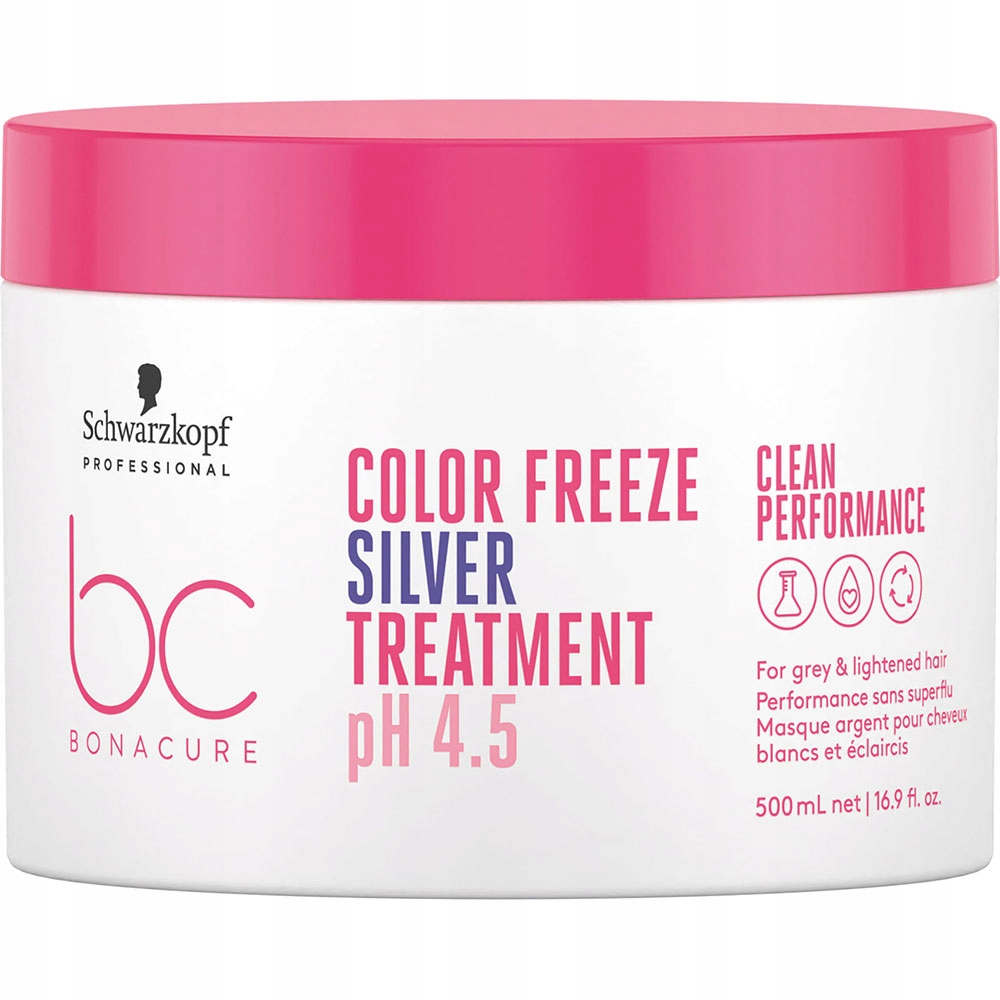 Schwarzkopf Bc Color Freeze Silver Ph 4.5 Maska Na Vlasy 500 ml
