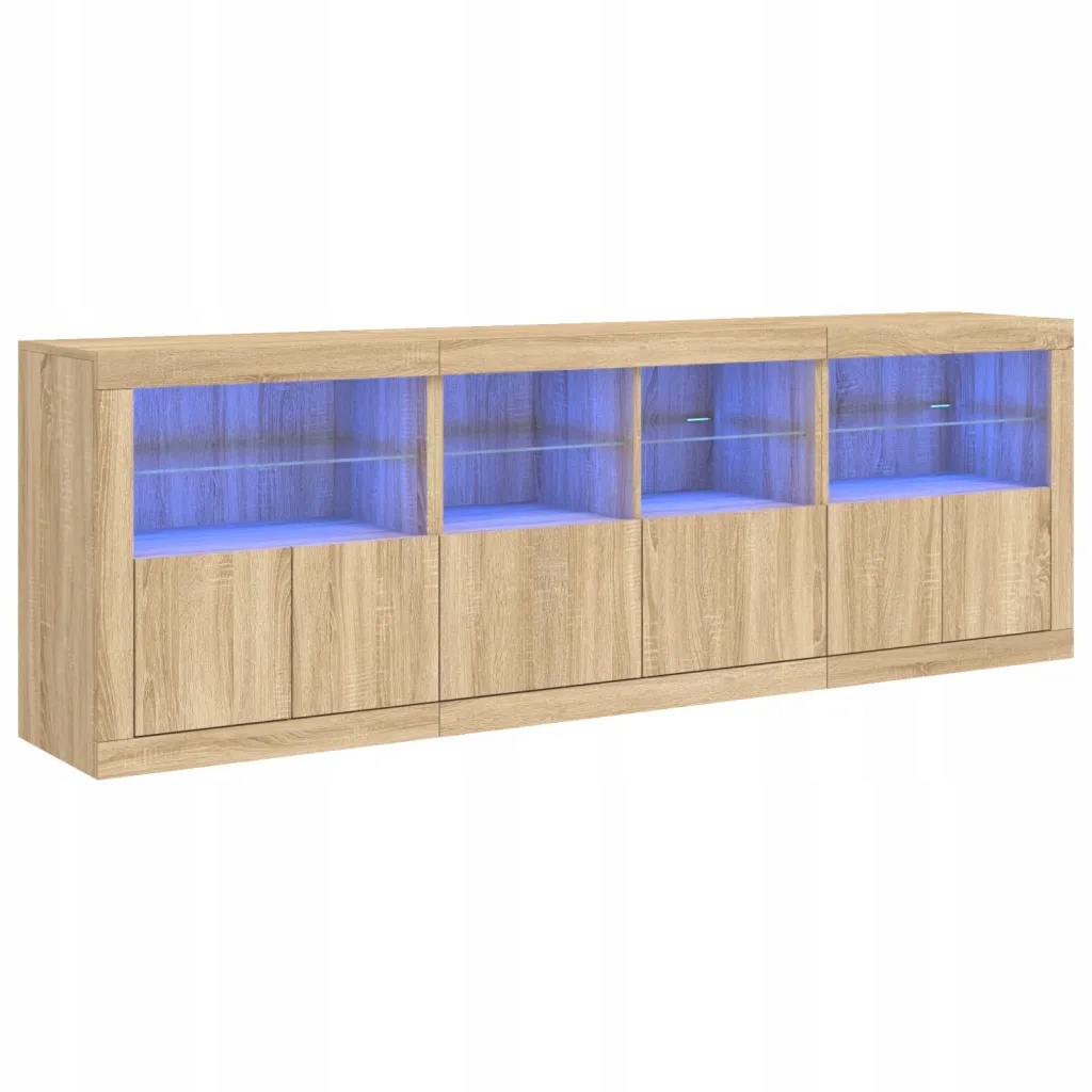 Komoda LED dąb sonoma 202x37x67 cm