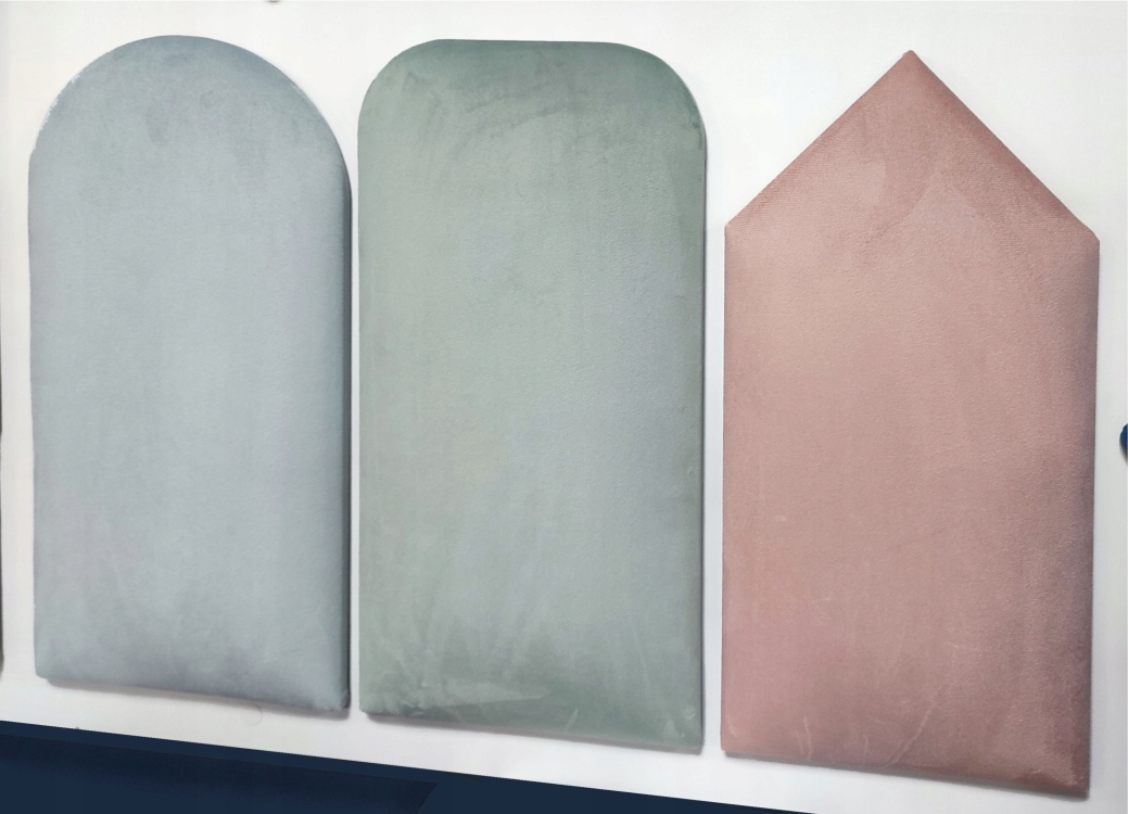 Panel ścienny tapicerowany Płotek Zaokrąglony 50 x 30 Szerokość mebla 30 cm