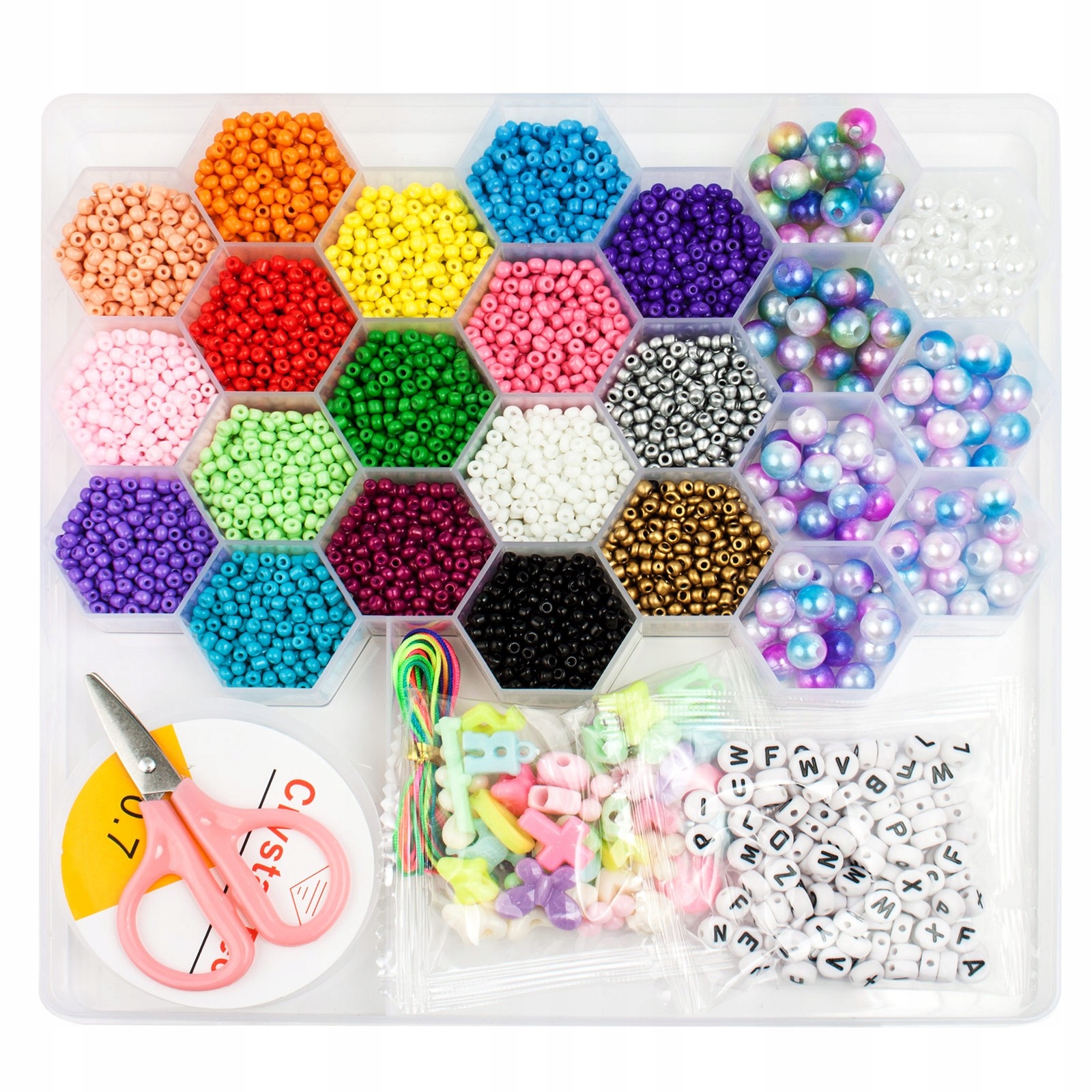 ZESTAW KORALIKÓW KORALIKI do ROBIENIA BRANSOLETEK