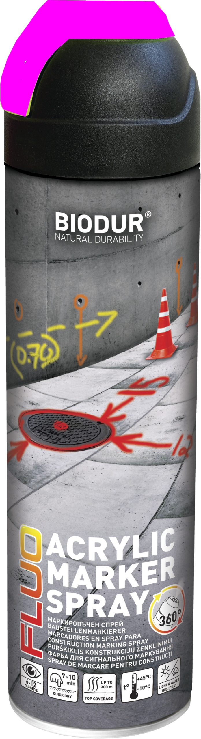 

Spray Farba Geodezyjna Do Znakowania Różowa 500 ml