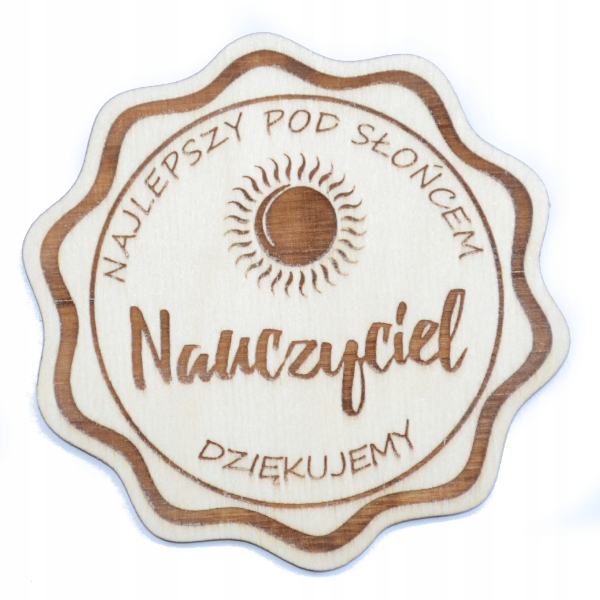 

Podkładka pod kubek grawer na Dzień Nauczyciela