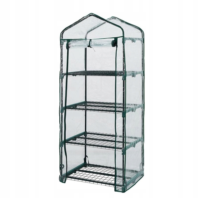 Skleník 69*49*160 CM, Fólie Z Pvc, Kovová Konstrukce