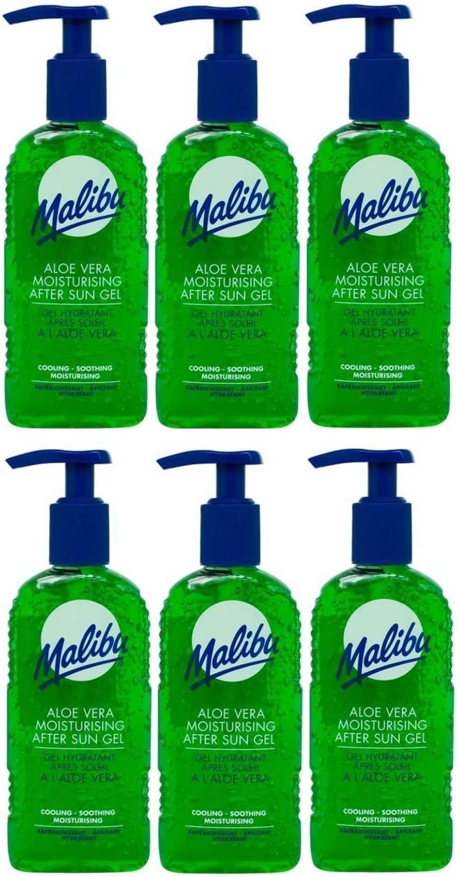 Malibu Aloe Vera Aloe vera Gel po opalování 200 Ml x 6 ks