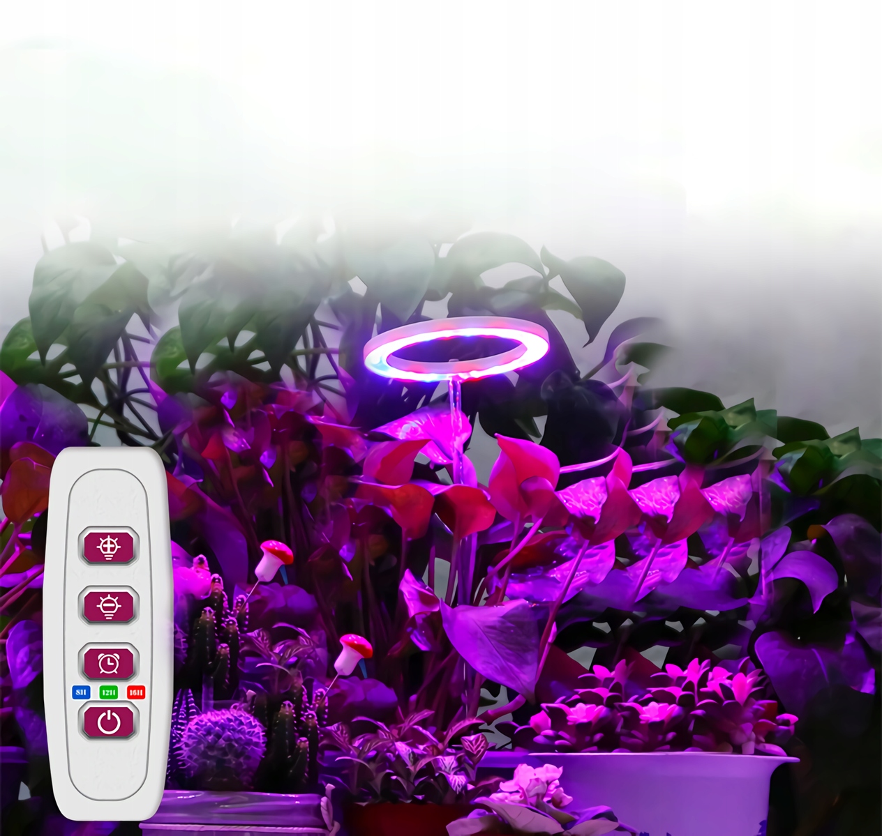 4x LAMPA LED DO UPRAWY WZROSTU ROŚLIN RÓŻOWA Stan opakowania oryginalne