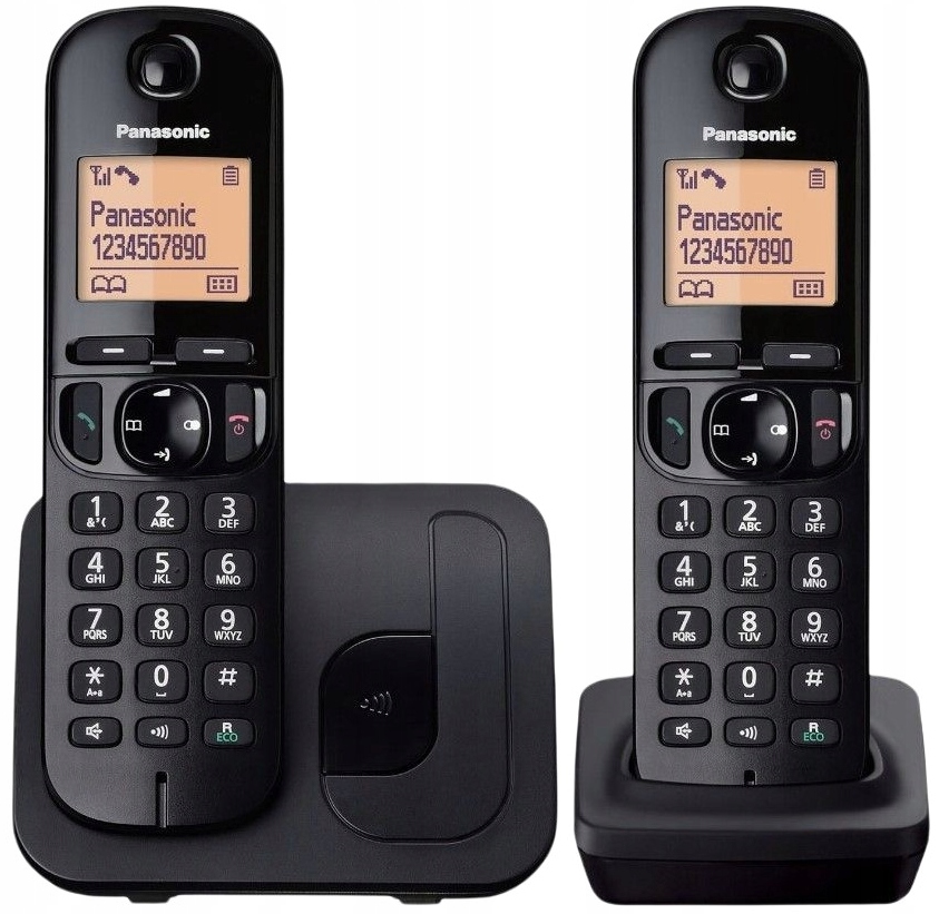 Panasonic KX-TGC212 Telefon 2 słuchawki czarny
