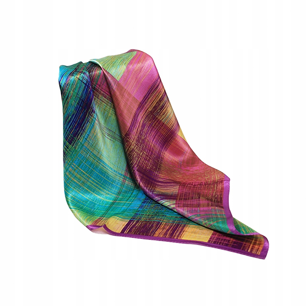 

100% Jedwab Markowa Apaszka Chusta Jakość Premium+