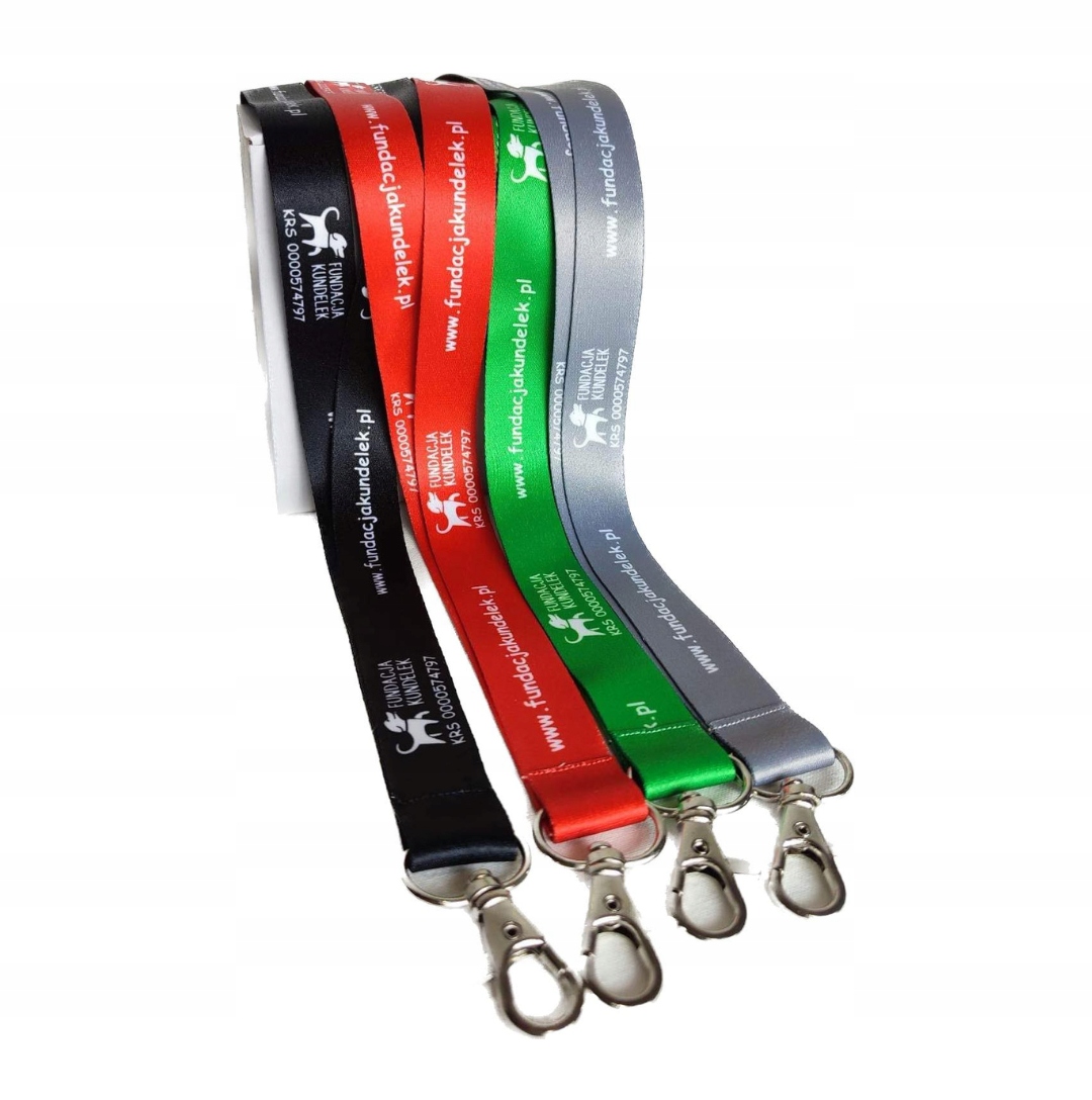 Smycz do kluczy z logo Fundacji Kundelek