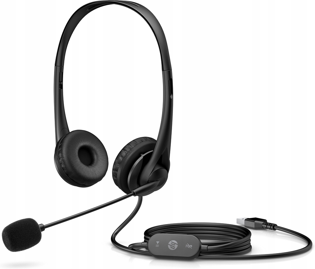 Drátová sluchátka do uší Hp Usb G2 Stereo Headset černá 428H5AA
