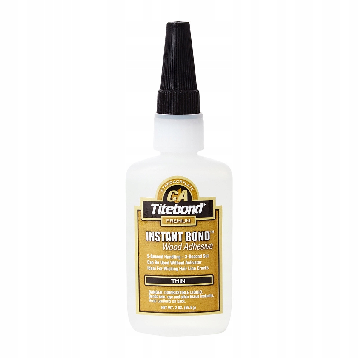 

Klej titebond Instant Bond Thin 56,8g 3-5sek
