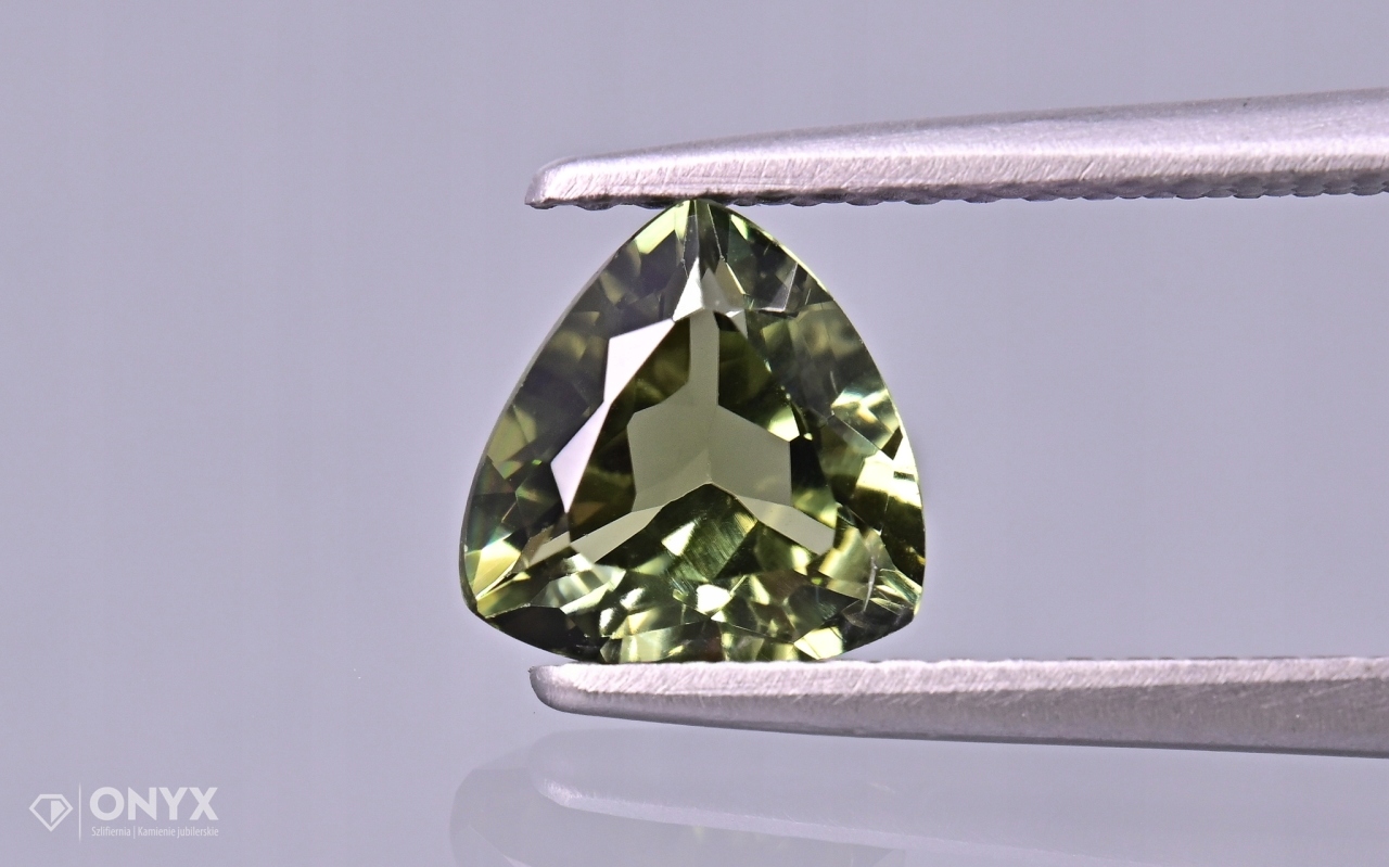 Turmalín Verdelit fazetovaný trilion 6,5x6,5 mm