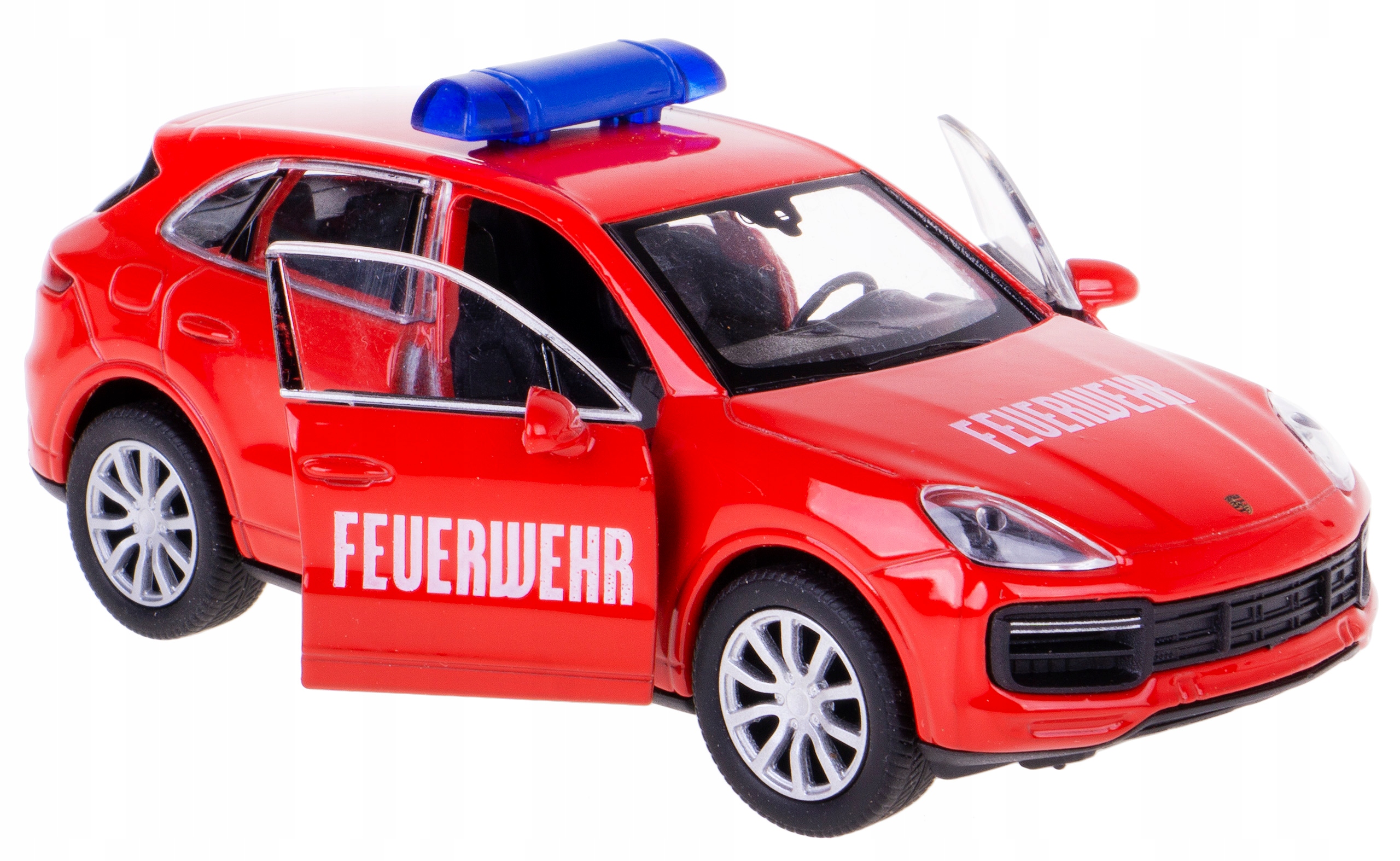 PORSCHE CAYENNE TURBO STRAŻ MODEL METAL WELLY 1:34/39