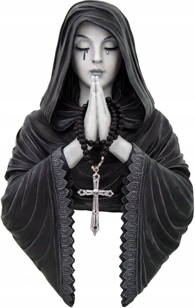 Gothic Prayer Wall Plaque figurka ozdoba na stenu Gothic originál z Anglicka