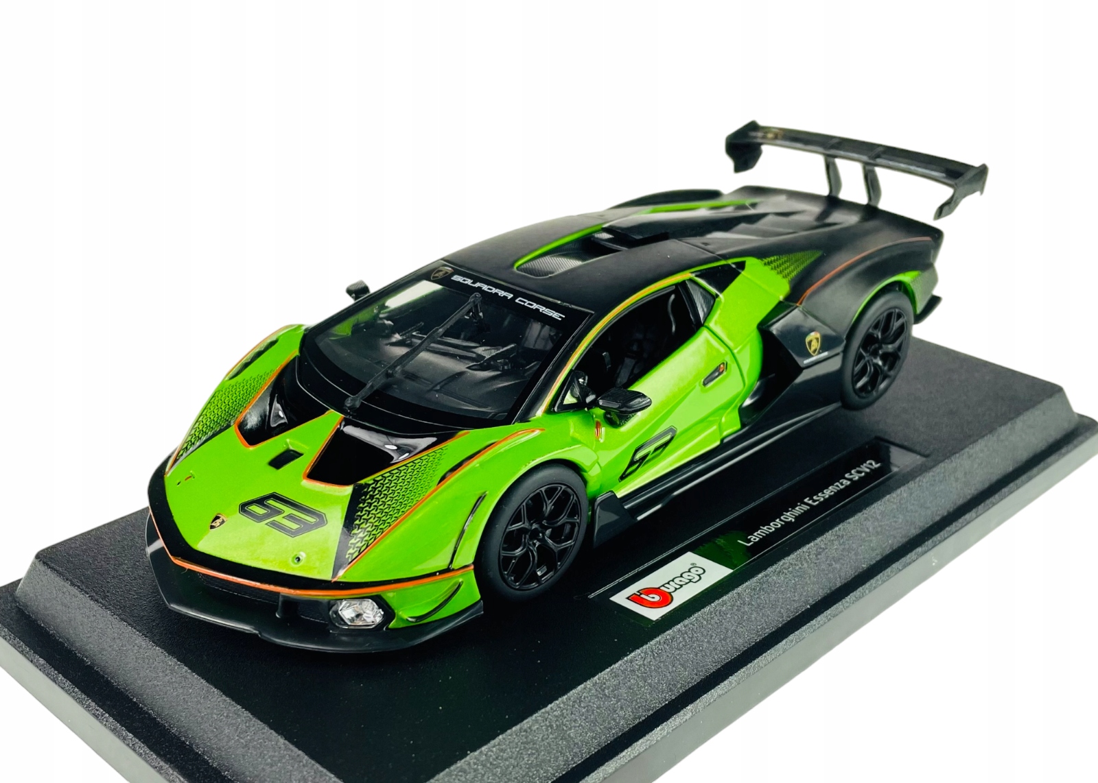 Bburago Lamborghini Essenza SCV12 Zelená 1:24 Kovový Model Nový