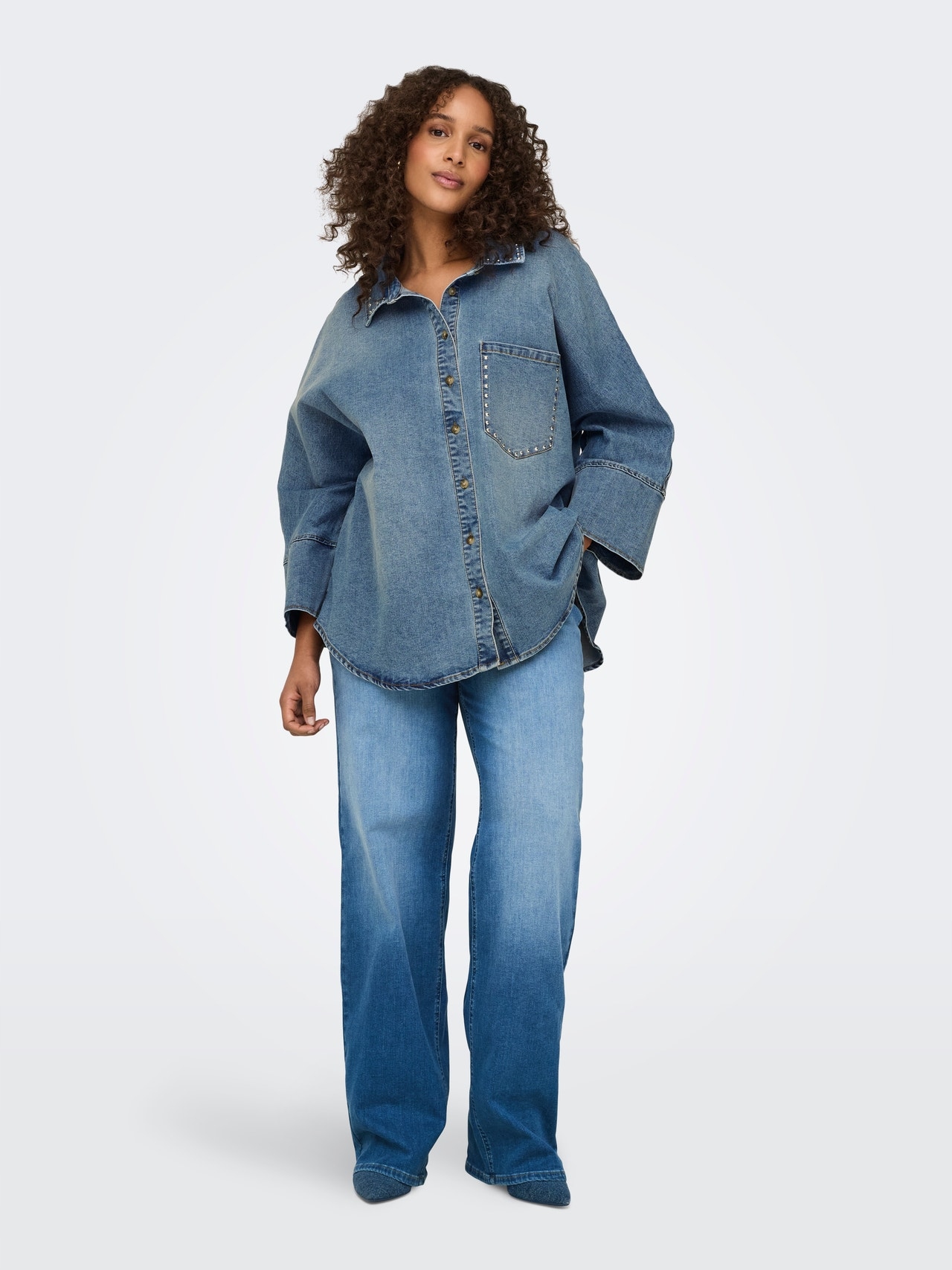 Only Carmakoma Plus Size Džíny Mom Jeans S Oděrkami 46/30 6EA