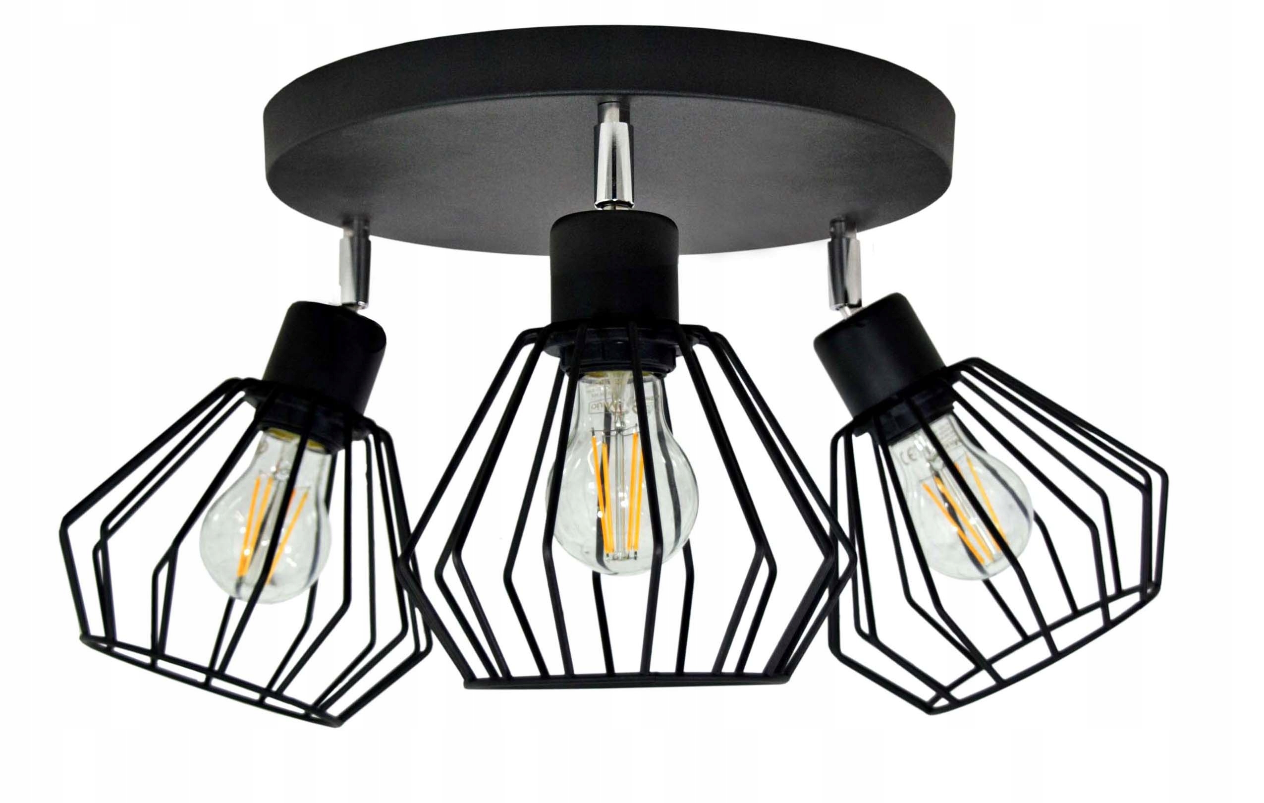 LAMPA PLAFON ŻYRANDOL LED regulowany DRUTI CZARNY Marka LED-ONE