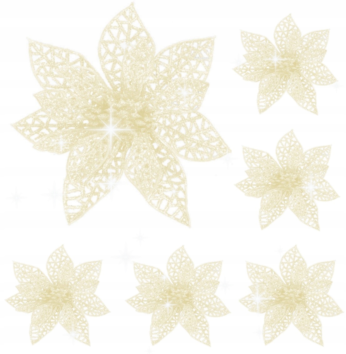 

Gwiazda Betlejemska Na Choinkę Kwiaty 6SZT