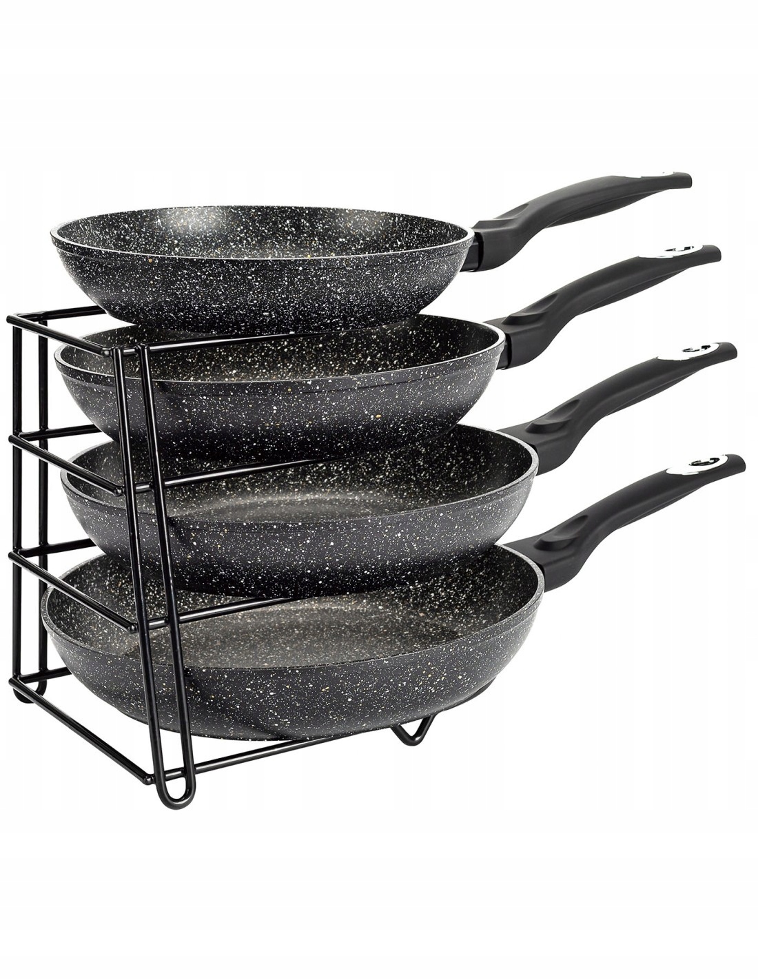 Organizer do patelni Kinghoff KH-1582 4-poziomowy czarny Marka Kinghoff