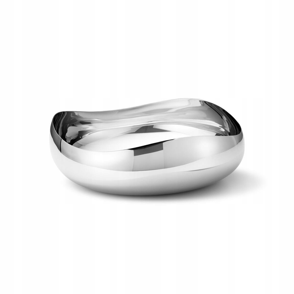 Georg Jensen Cobra Oceľová servírovacia misa 28 cm Strieborná leštená