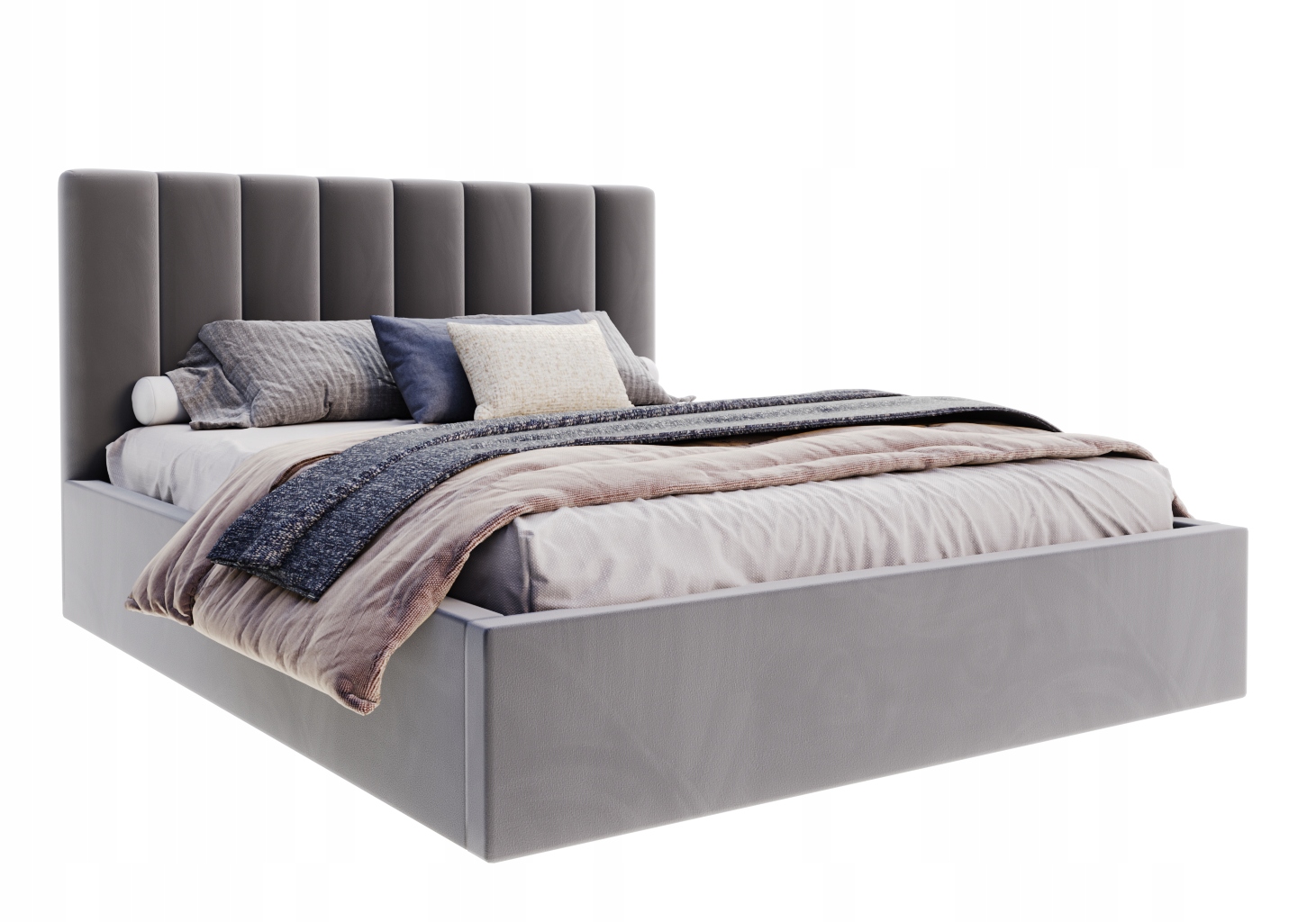 Postel 140x200 čalouněná kovová konstrukce Justin