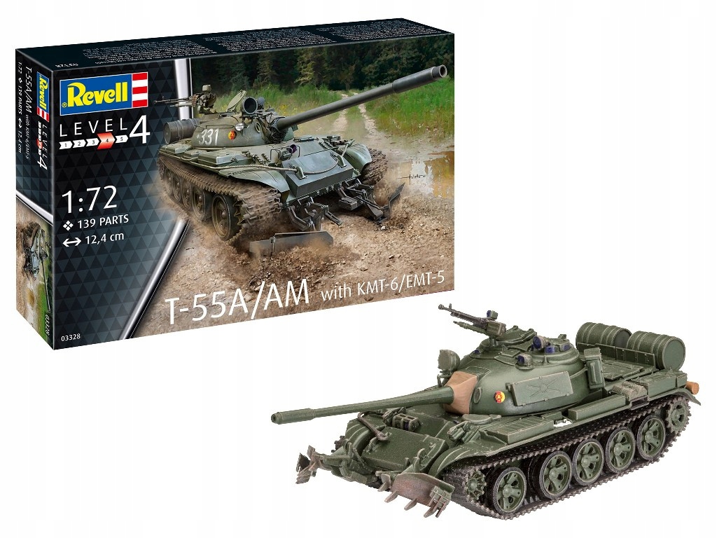Revell 03328 T-55A/AM s KMT-6/EMT-5 1:72
