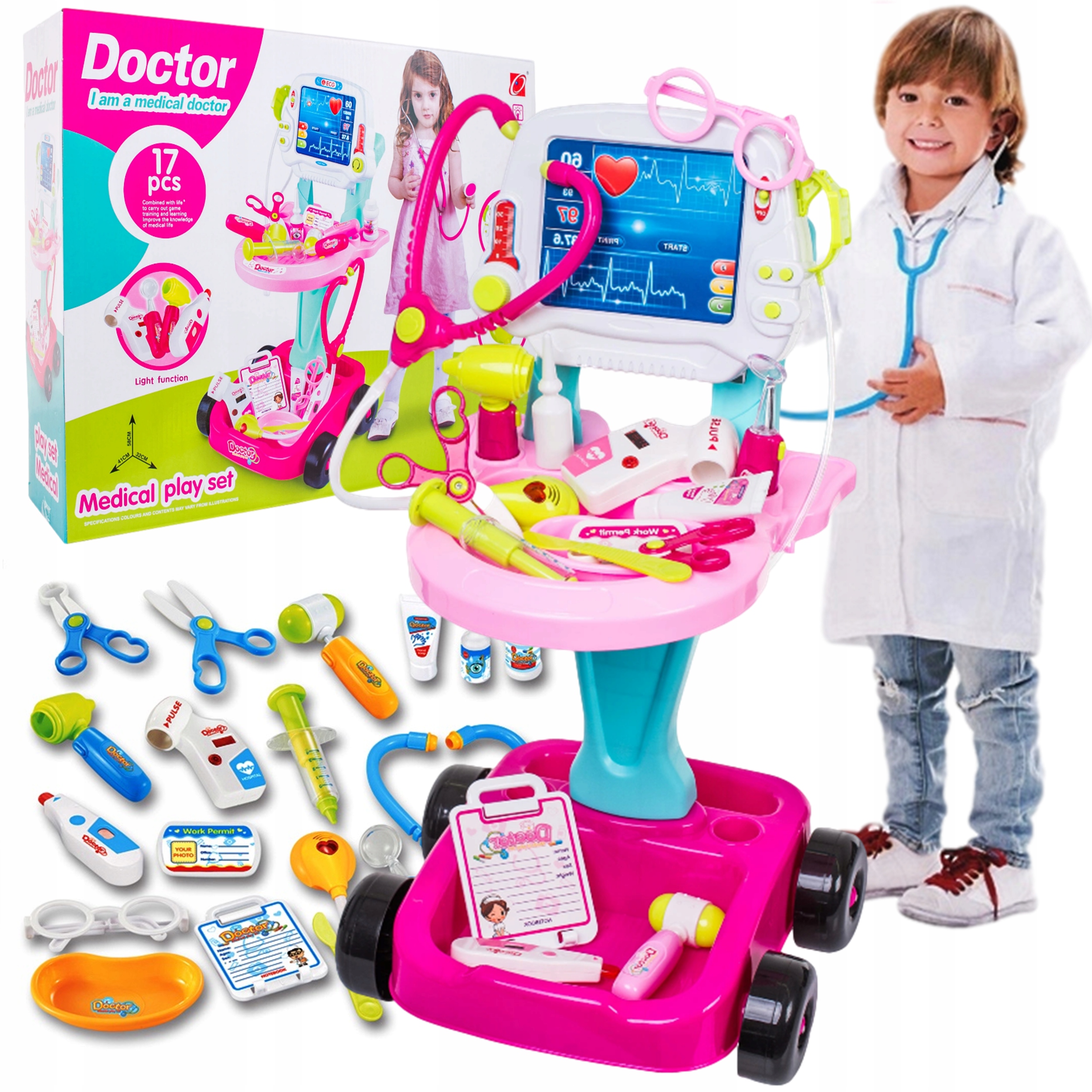 

mały doktor Zestaw Lekarski Lekarz Na Baterie