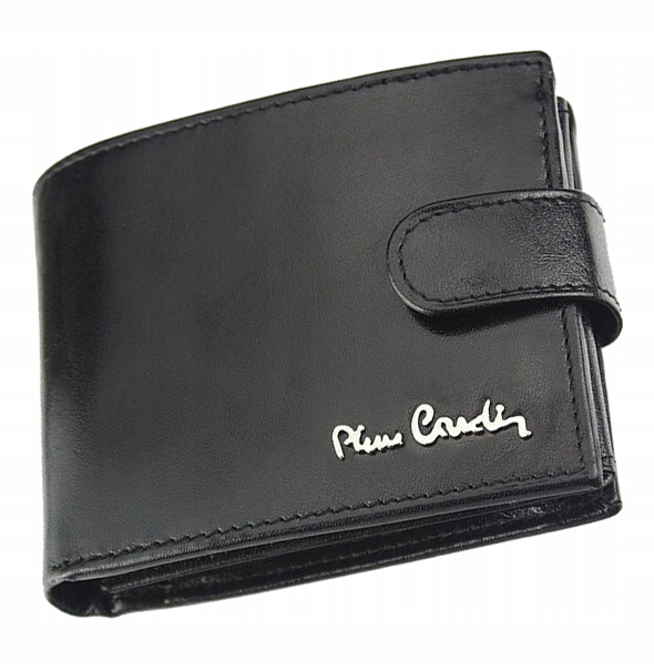 Originální prostorná pánská kožená peněženka černá Pierre Cardin s Rfid ochranou