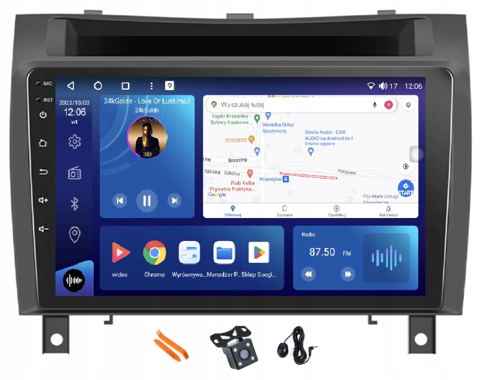 Rádio Android Navigácia Qled Carplay Lte Gps 128GB Mercedes Slk R171 04-12