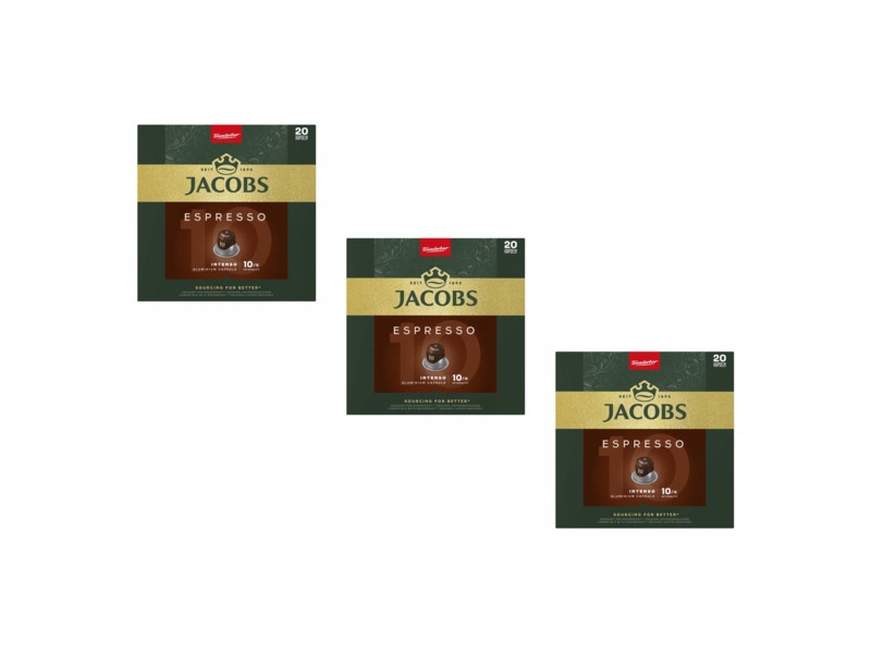 Kapsułki Jacobs Espresso Intenso 10 do ekspresu Nespresso 10szt x 3