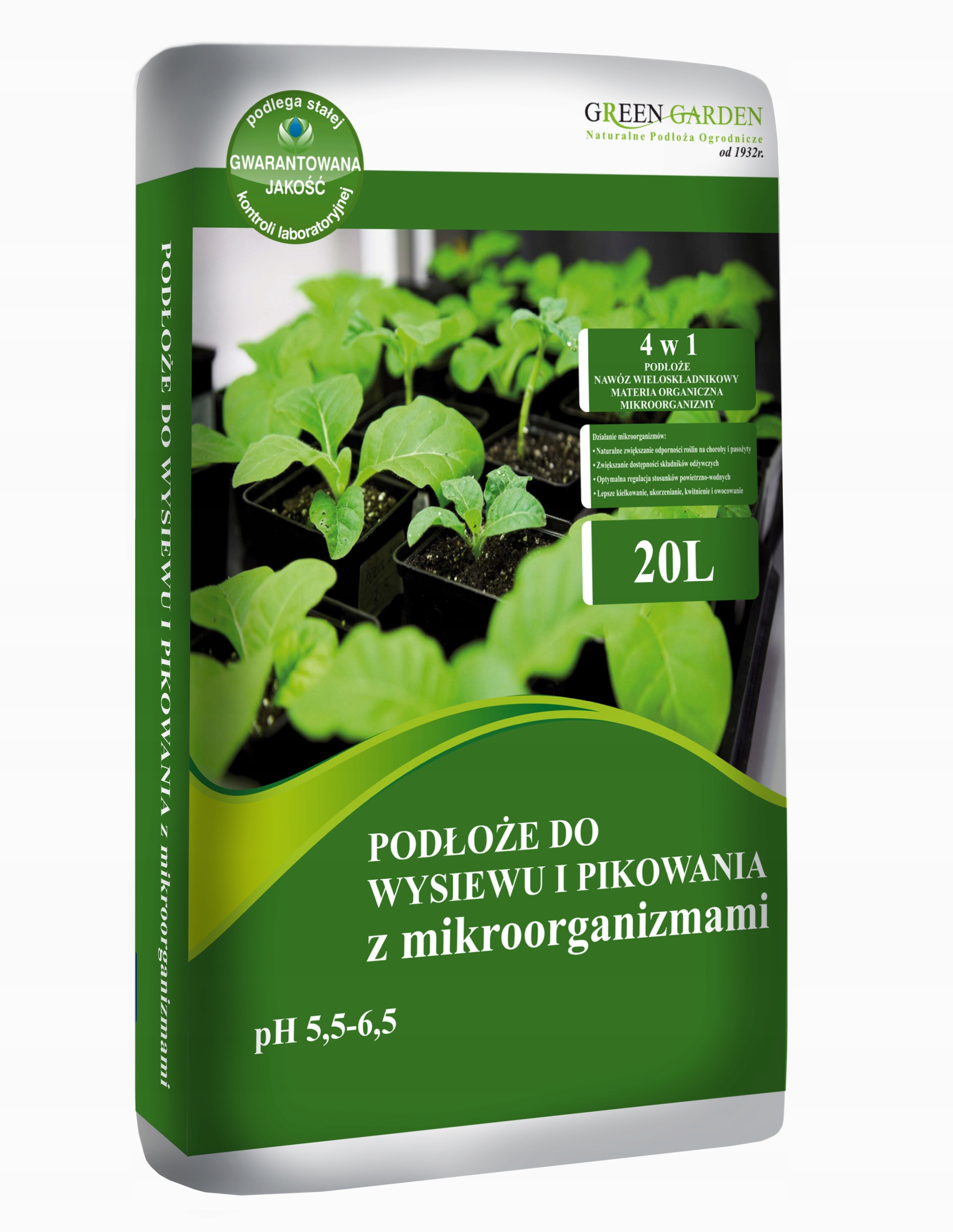 

Ziemia Podłoże do wysiewu z mikroorganizmami 20l
