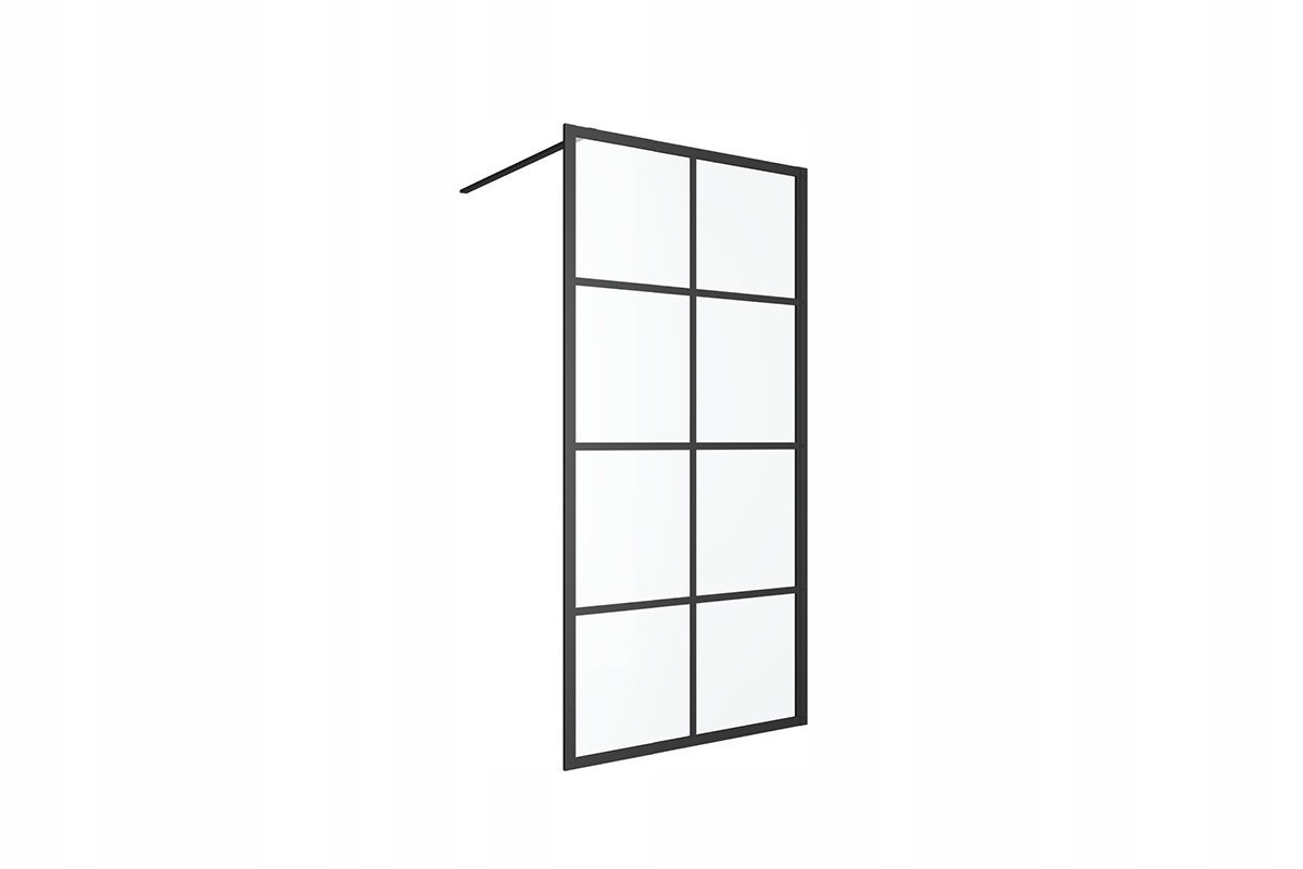 Sprchová stěna 100 cm Fabrika Loft černá matná
