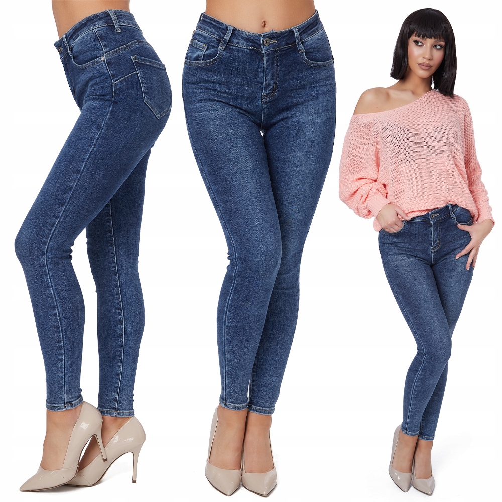 

164_ XXL/44 _Klasyczne spodnie jeans rurki VIVID