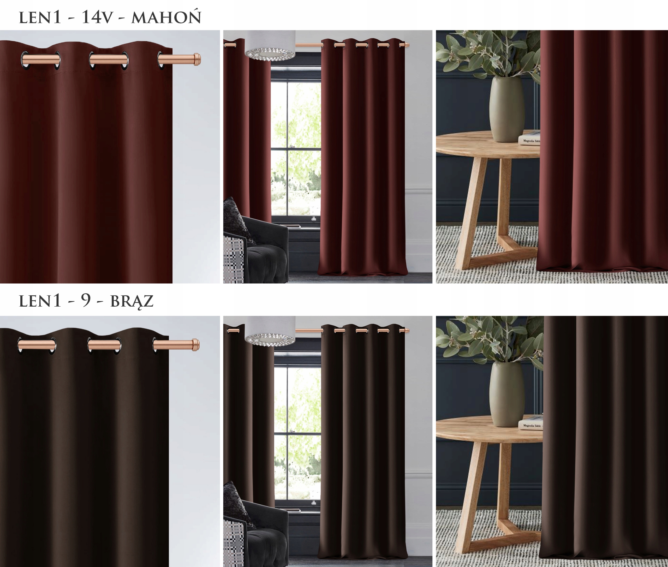 ZASŁONY GOTOWE NA PRZELOTKACH MATOWE 140x250 Marka inna marka