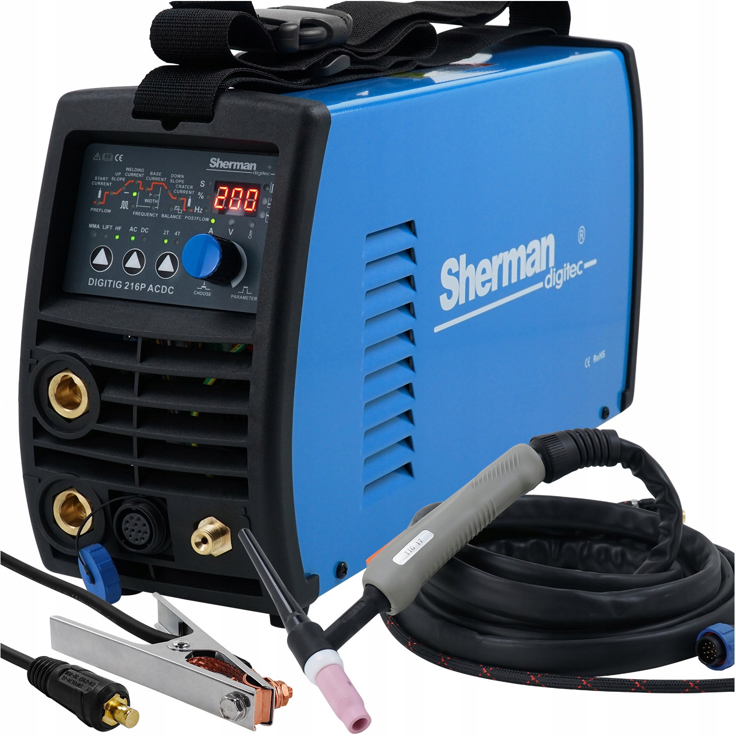 Spawarka Sherman TIG MMA 216 AC DC Puls 200A