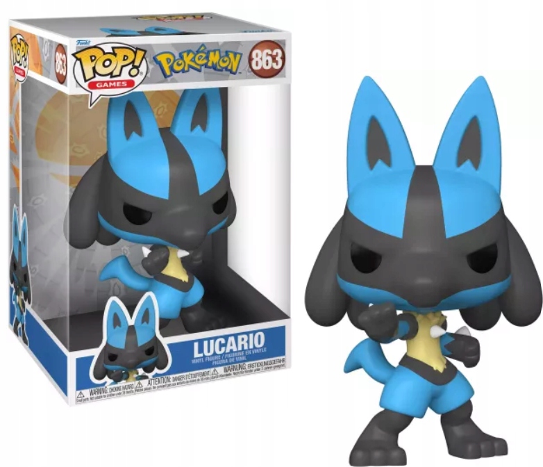Figurka Funko Pop! Pokemon Jumbo 25CM 863 Lucario Gigant Originální