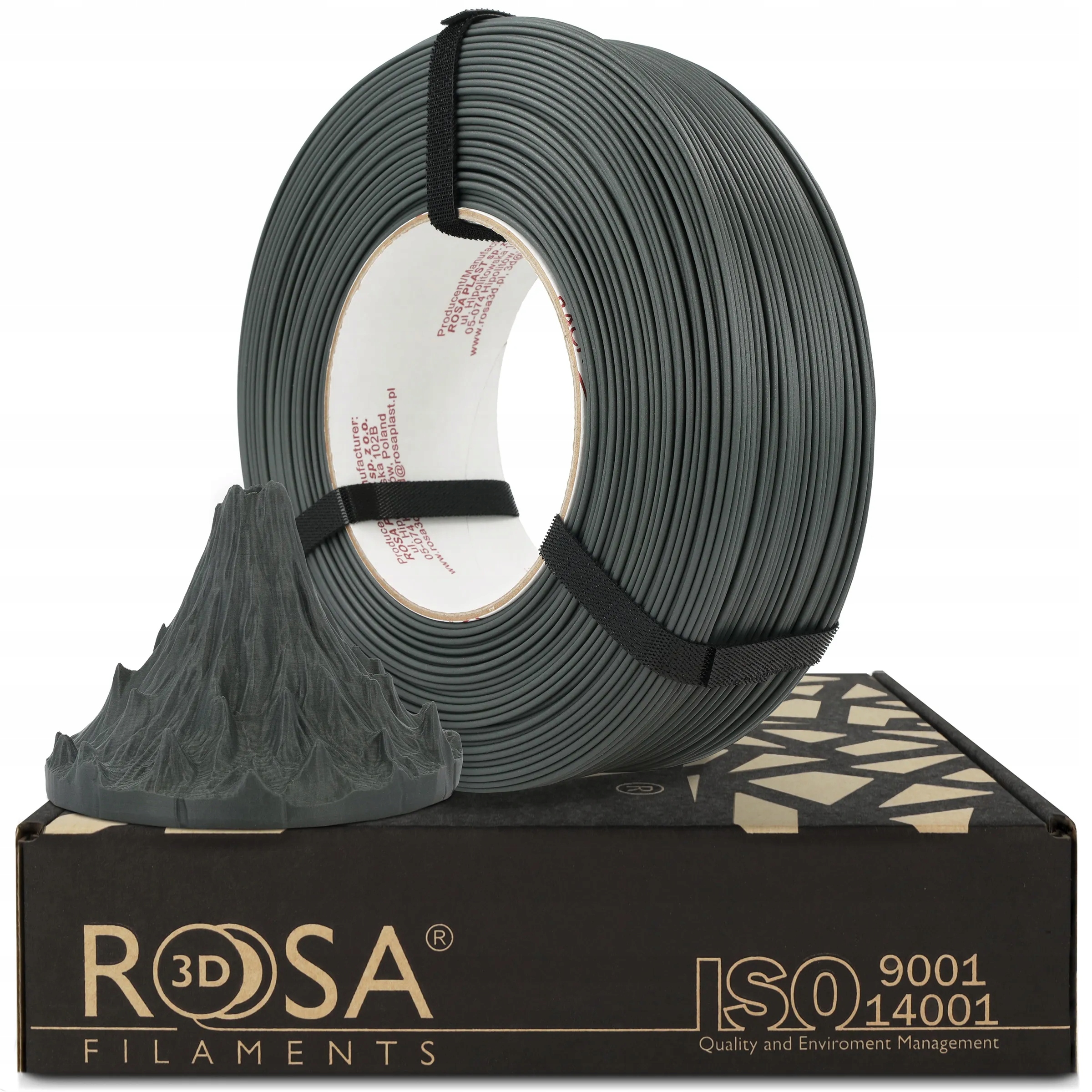 Filament 3D ReFill Pla-cf Matt Lava Gray 1,75mm