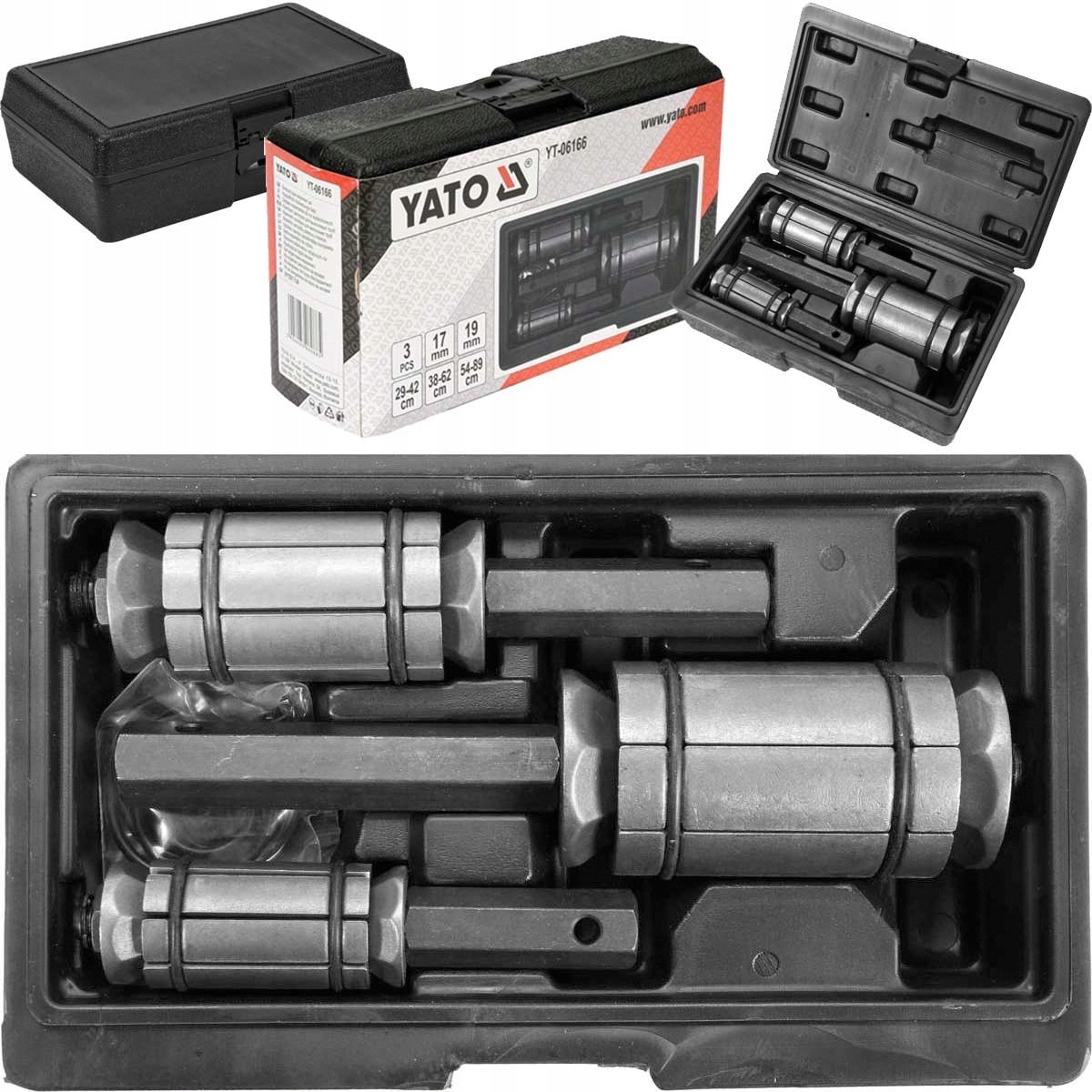 Yato Rozpieraki Do Powiększania Rur Wydechowych 29-89mm Zestaw W Walizce