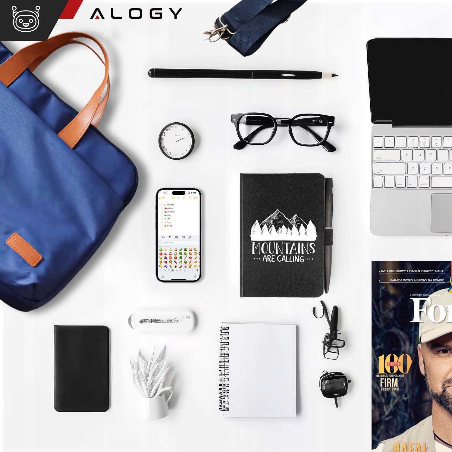 Torba etui na laptopa MacBook'a 15.6 do pracy szkoły pojemna Slim Pokrowiec Liczba komór 2