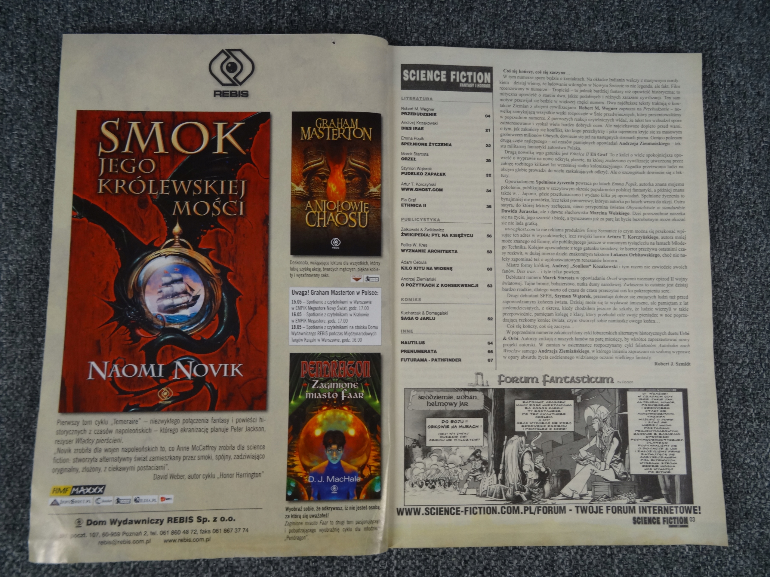 SCIENCE FICTION numer 18 z 2007r Numer czasopisma 18