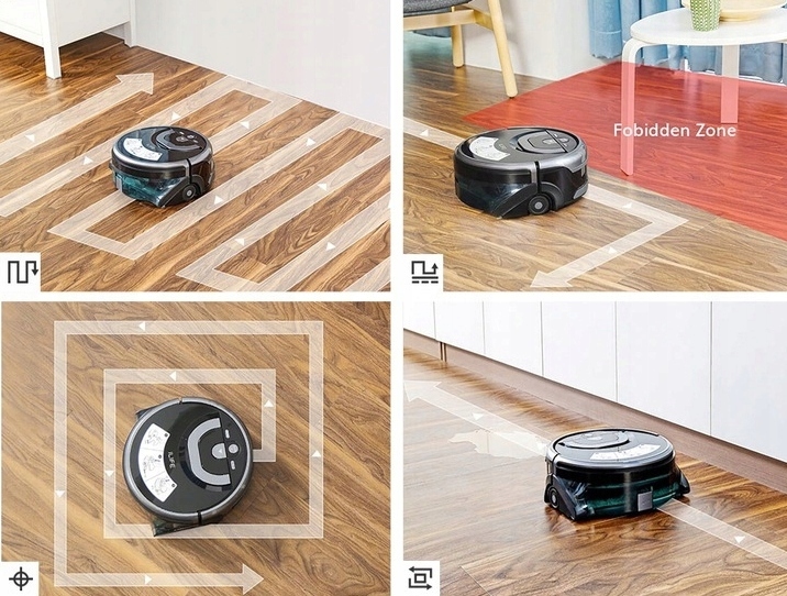 ROBOT SPRZĄTAJĄCY MOPUJĄCY ODKURZACZ MOP BIAŁY UŻYWANY Typ akumulatora litowo-jonowy