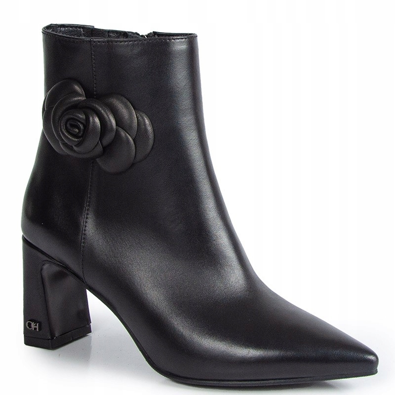 Chebello 4797 Černé Kožené Kotníkové Kotníkové Boty 38