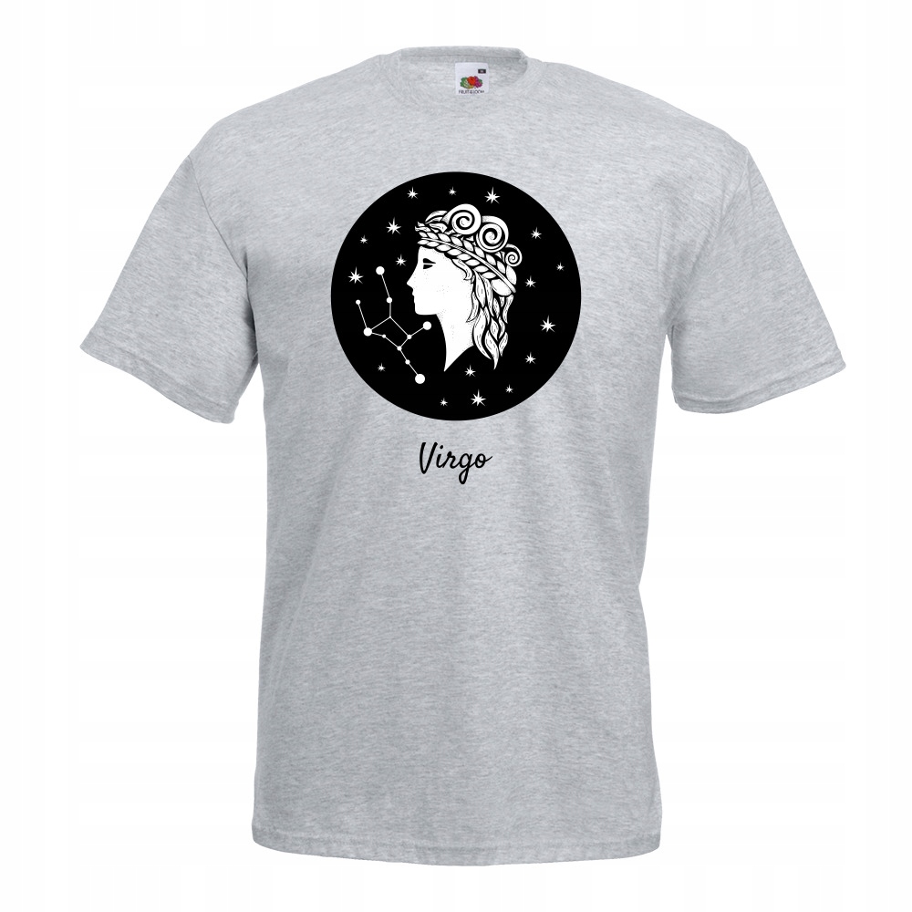 

Koszulka virgo znak zodiaku S szara