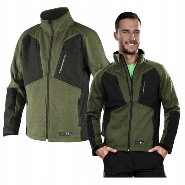 Kurtka Softshell Bluza Robocza Męska Membrana Tpu Ardon Oliver Zielona 2XL