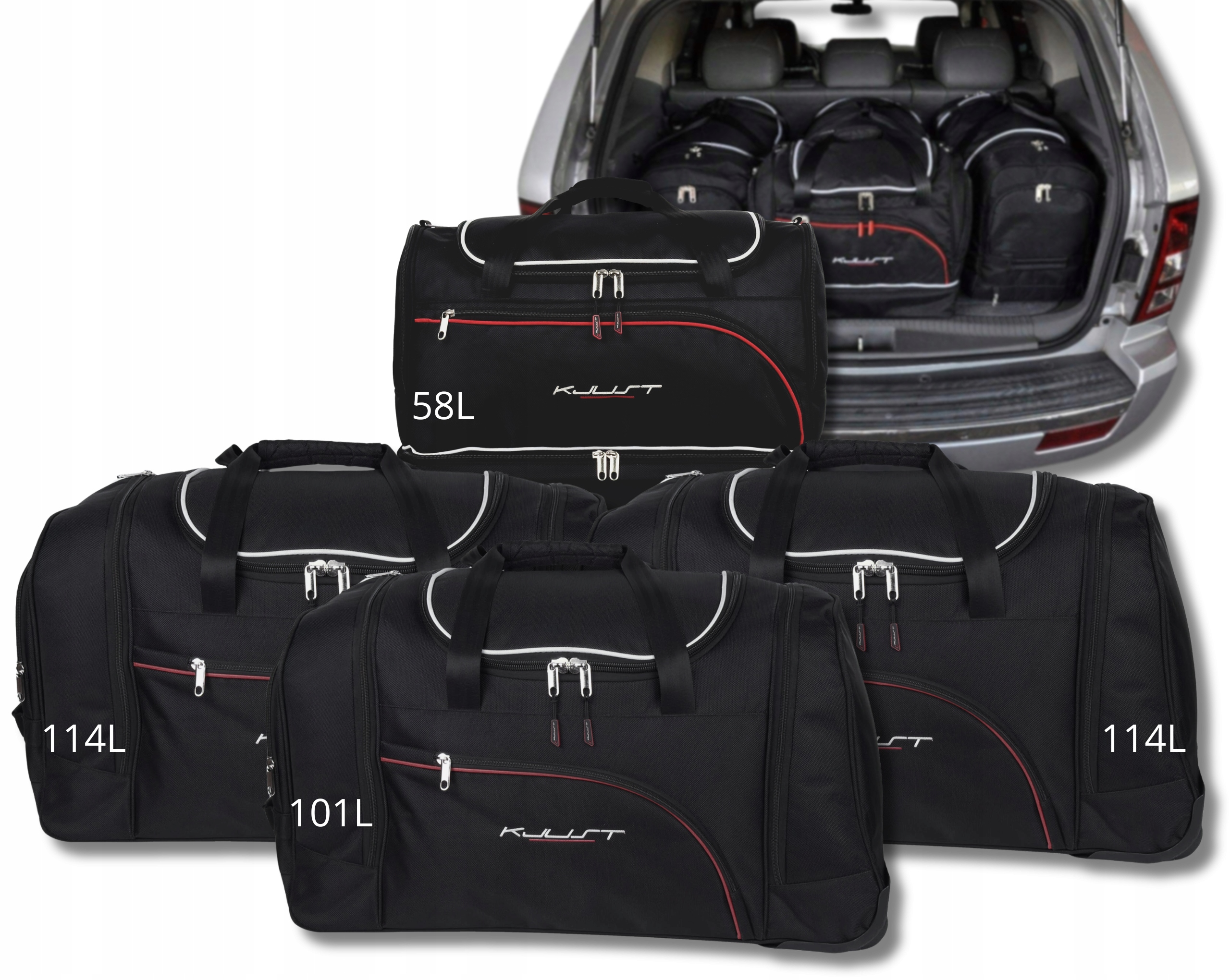 Cestovná Taška Do Kufra Jeep Grand Cherokee 2004-2010 4 ks