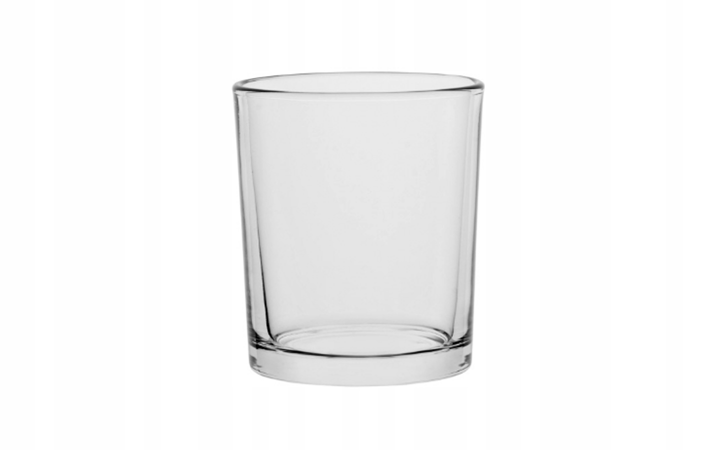 

świecznik szklany cylinder tealight h10 d8