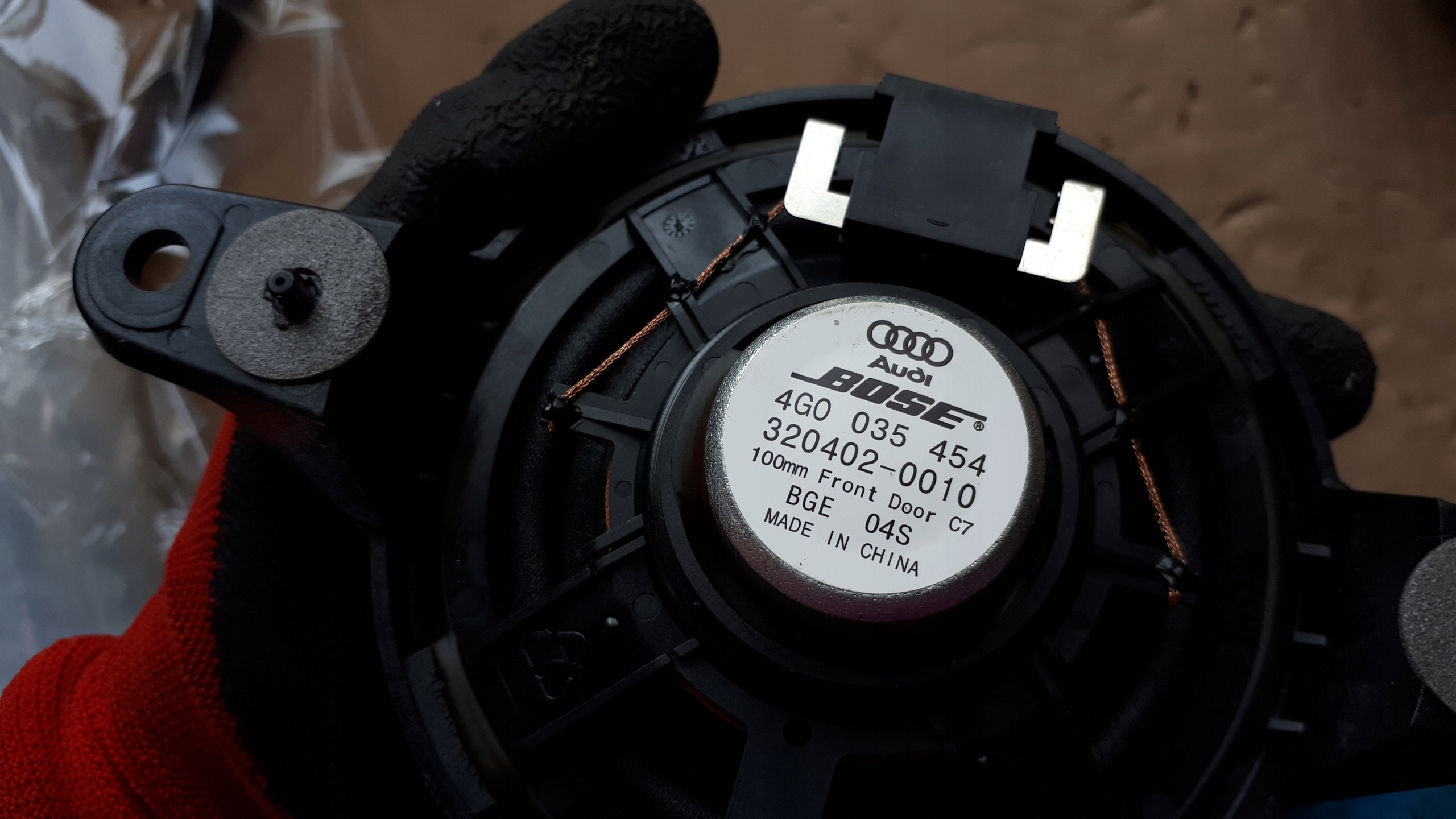 S6 C7 4G speaker BOSE door rear part 4G0035454 A7 S7