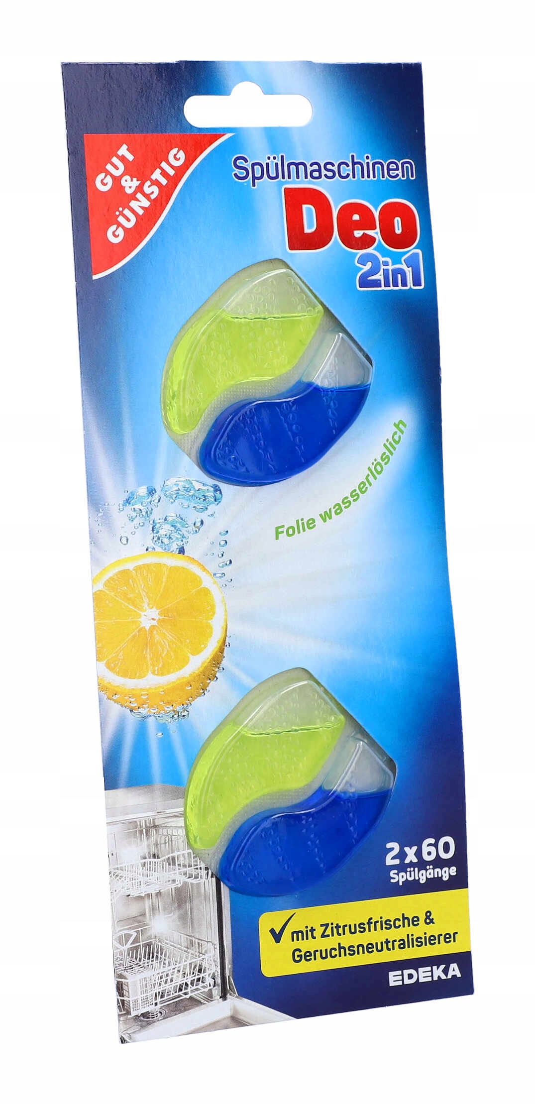 

Zawieszka Zapach do Zmywarki G&g Deo2in1 Lemon