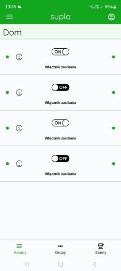 Sonoff 4CH PRO BEZNAPIĘCIOWY 4 Kanały Czujnik Temperatury SUPLA 1x3mb Stan opakowania oryginalne