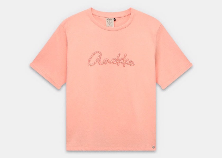 Anekke Tričko 42271-109/209 L/XL Salmon tričko s logem